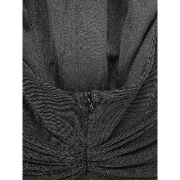 Black Halter Neck Formal Maxi Gown Elegant Evening Wear 10 - Picture 7 of 12